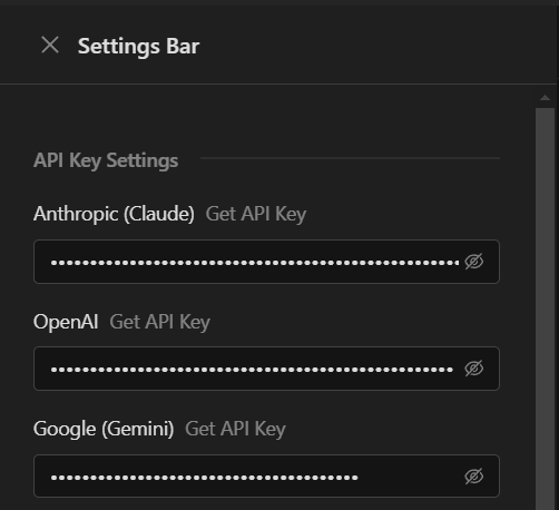 API Key Setting