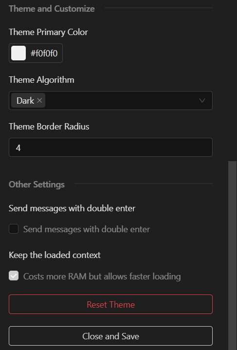 Theme Setting