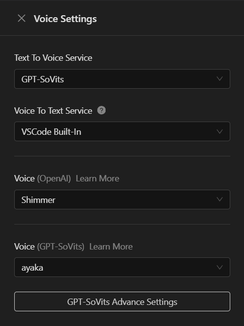 Voice Setting